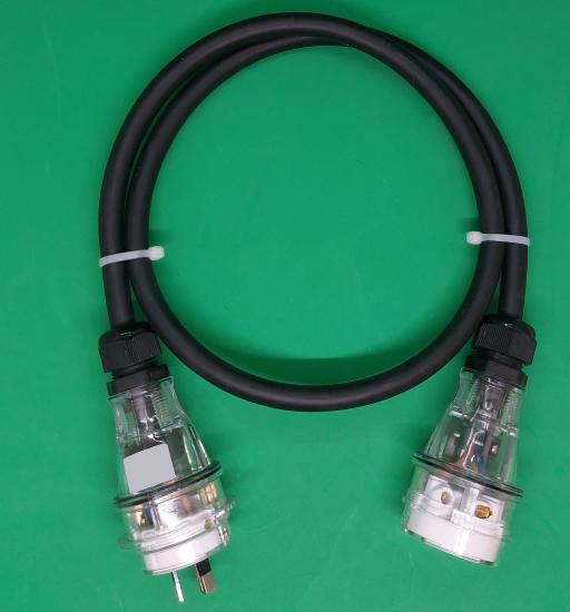  20 Amp, 240V 15m Single Phase  Extension Lead Rubber Insulated